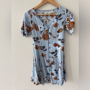 Urban Outfitters vintage blue flora mini dress